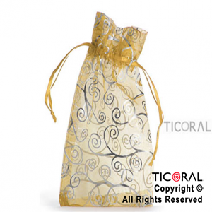 BOLSA ORGANZA ORO 13X20 ARABESCO HS3967-7 x 1